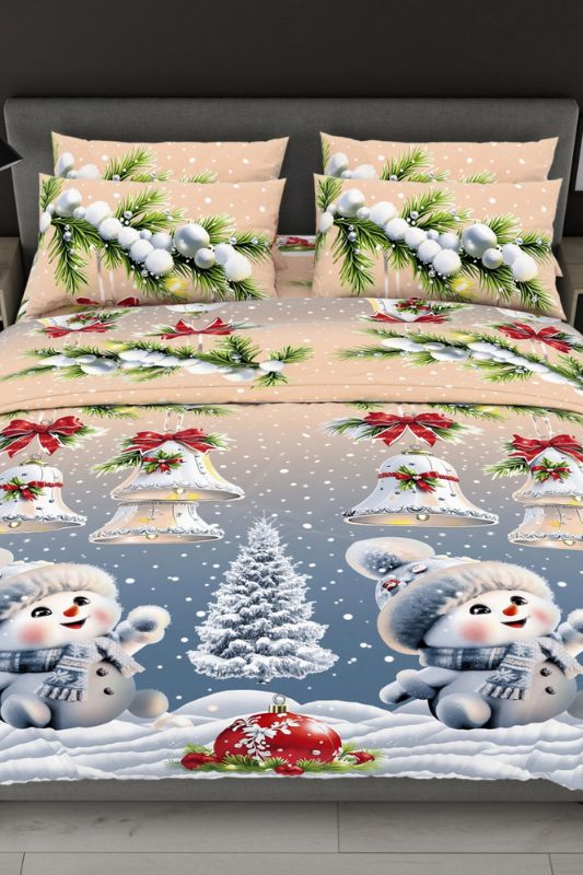 Комплект постільної білизни двоспальний "Новорічний"